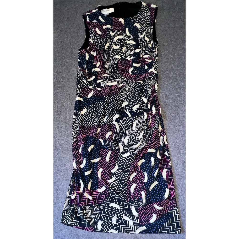 Donna Morgan Dress Womens 10‎ Sleeveless Pink White Blue